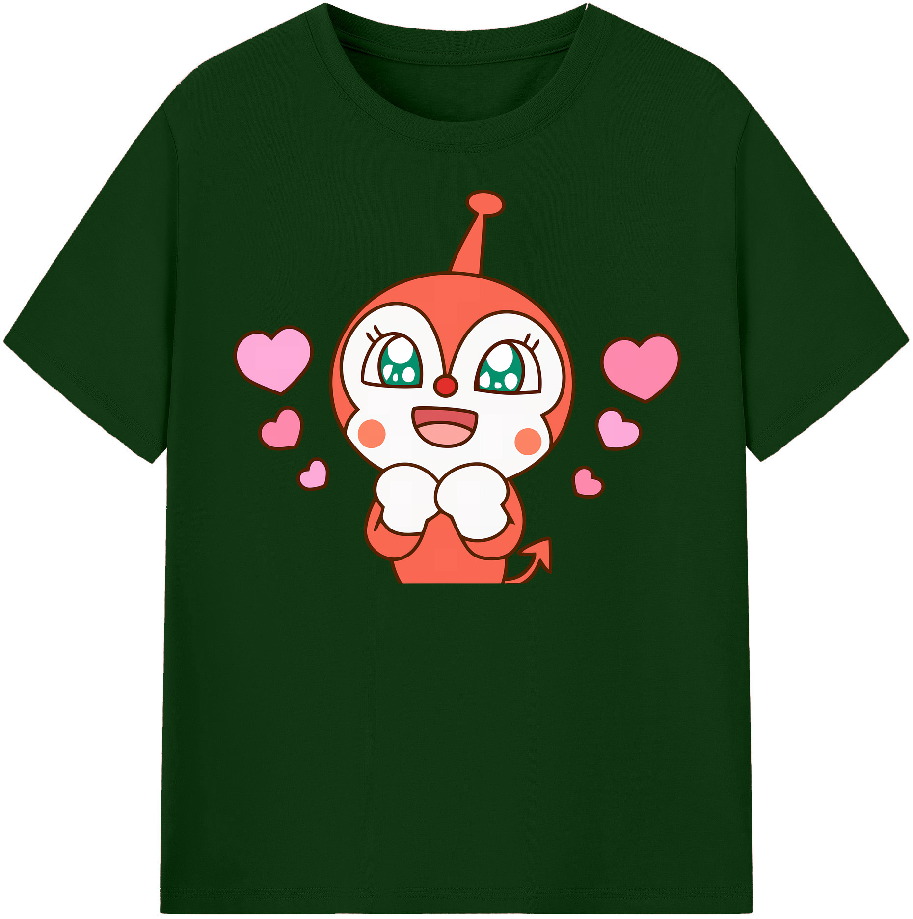 （画像用） アンパンマン Anpanman 綿100％半袖Tシャツ（フロントプリント）
